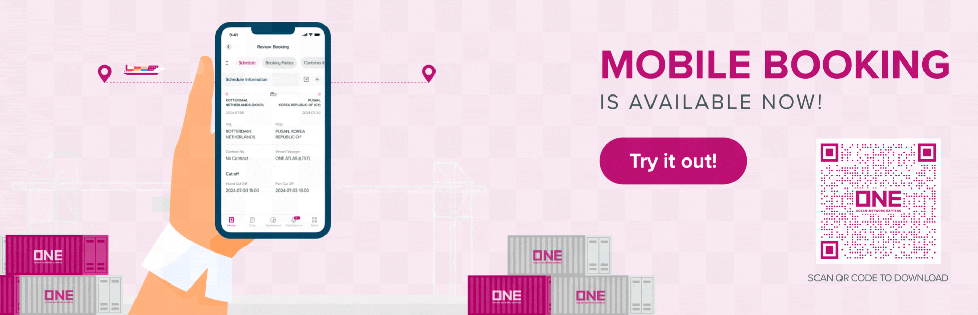 ONE Mobile App - New Mobile Booking
